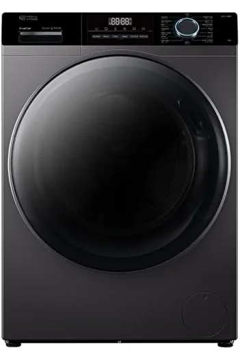 General Supreme Washing Machine Automatic Front Load 12 KG ,14 Programs, Inverter, Dark Silver, GSFL