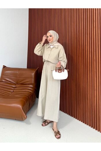 Melike Tatar Melike Tatar Muslin Shirt Set 3552