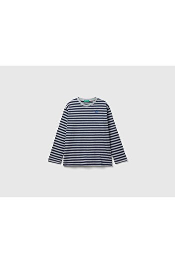 United Colors of Benetton 100% Cotton Striped Kids' T-Shirt