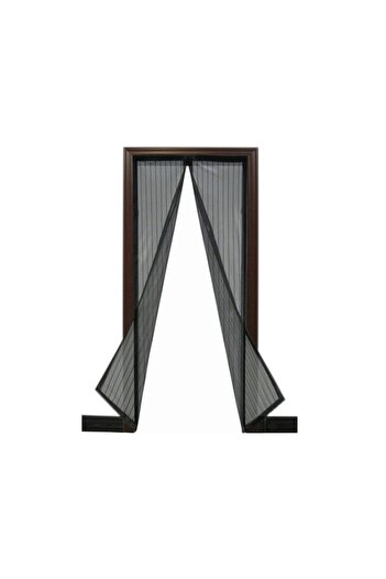 JollyMag Door net against mosquitoes, flies and other insects, with magnet, black, 210x100 cm