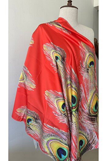 Glowear Atelier Red Ethnic Satin Pareo