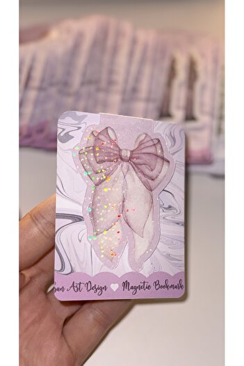 ŞAN ART DESİGN Hologram Ribbon Magnetic Book Mark