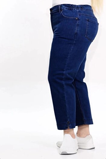 xlargebutik Plus Size Elegance and Comfort in One Jeans Dark Blue