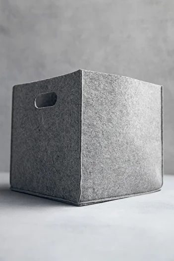 YUNUSOĞLU HOME Multi-Purpose Use Felt Organizer Closet Organizer Storage Box Basket