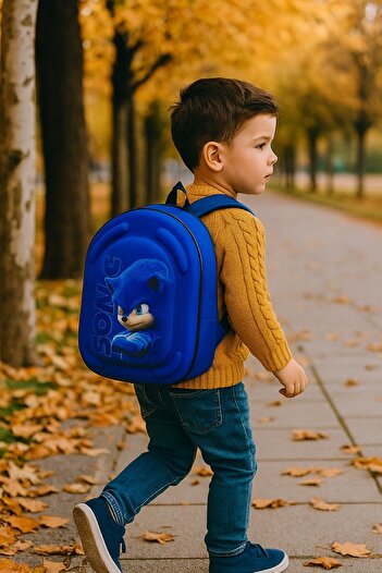 NEWFULL Sonic Men's Kindergarten Backpack