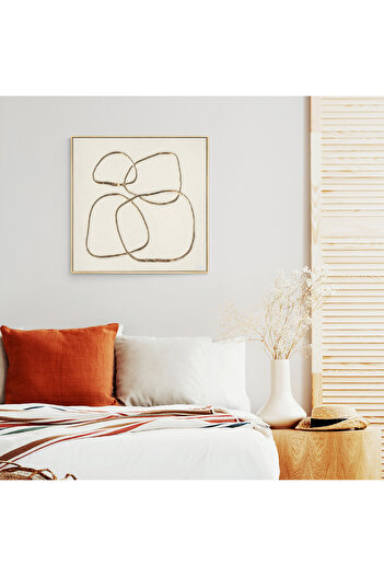 homez hand painting art with gold frame 60*60cm
