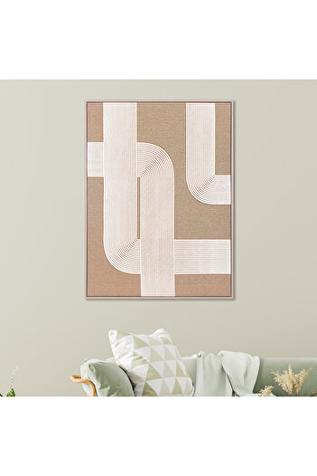 homez geometric design canvas art in wooden frame 90* 120*4.5cm