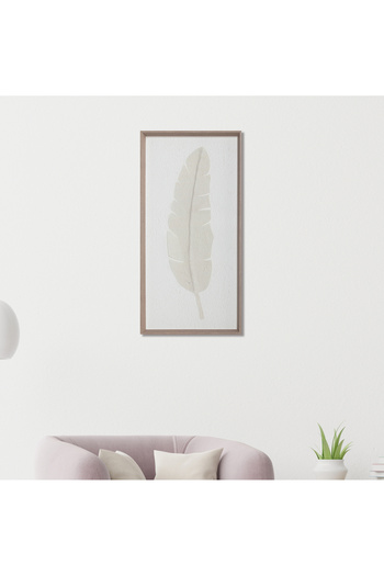 homez linen art painting in a glass frame 40*80*3.8 cm