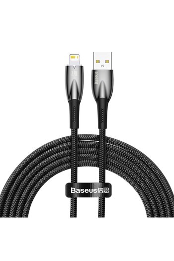 Baseus Glimmer Series kabel USB-A Iphone Lightning 480Mb-s 2.4A 2m czarny