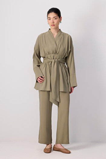 Touché Privé Wide Belt Tunic Pants Set