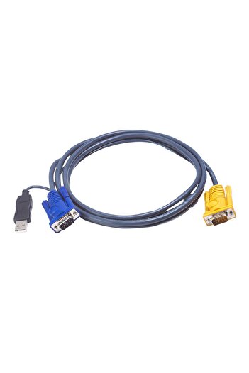 Inna marka Cablu USB Aten 3m 2L5203UP, VGA, Negru, HD-15, USB A, SPHD-15, M/M, 2L-5203UP