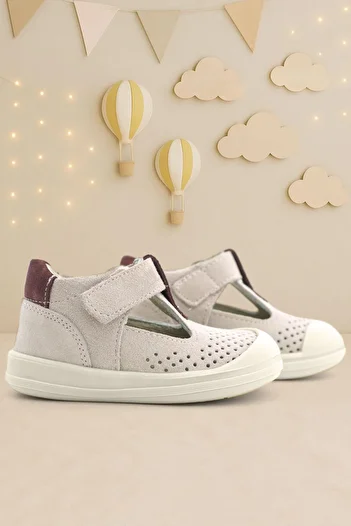 Rakerplus Shaun Genuine Leather Lilac Purple Velcro Anatomical Baby Sandals