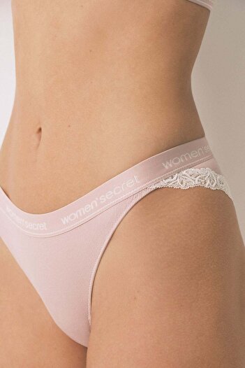Women'secret Classic pink cotton panty