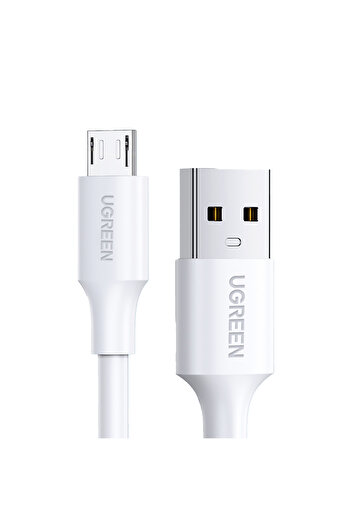 Ugreen Kabel przewód PVC USB0-A - microUSB 480 Mb/s 2m biały