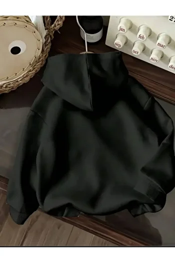 herkesemoda Качулка с полар и принт на лента.