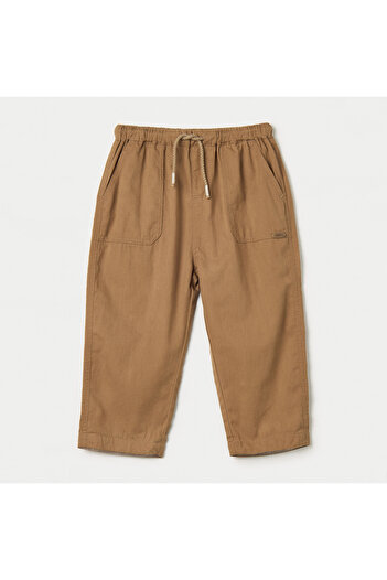 giggles Solid Pants with Pockets and Drawstring Closure