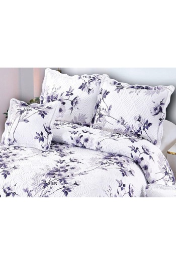 CHIRASO Fine Cotton Duvet Cover Set, Duvet Cover 230x250cm, 2 Pillowcases 60x80cm, 2 Pillowcases 55x55cm