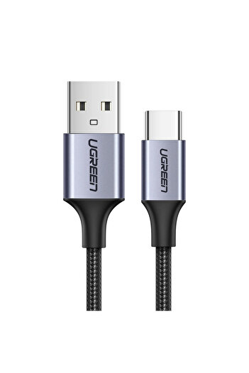 Ugreen Cablu USB-A - USB-C QC 3.0 3A 0.25m - gri