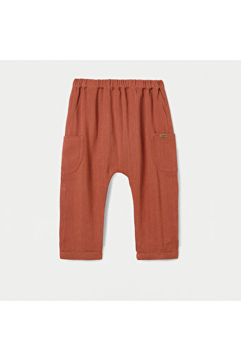 giggles Solid Pull-On Pants with Pockets and Elasticated Waistband