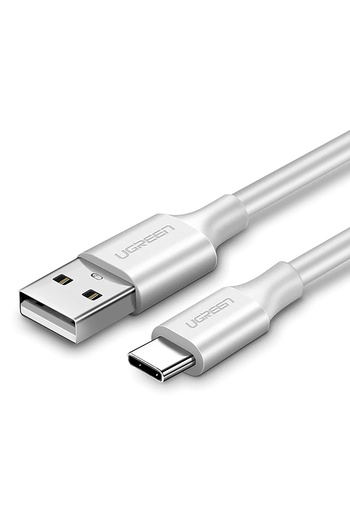 Ugreen Cablu USB-A - USB-C 3A QC 3.0 AFC FCP 1m - alb