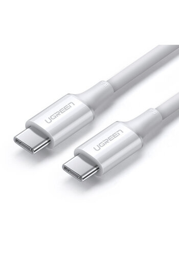 Ugreen Cablu de încărcare rapidă USB-C 5A PD QC 1m Alb