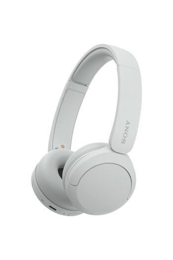 Sony WH-CH520W Headphones, Wireless, Bluetooth, Microphone, Quick Charge, 50 Hours Battery Life - Wh