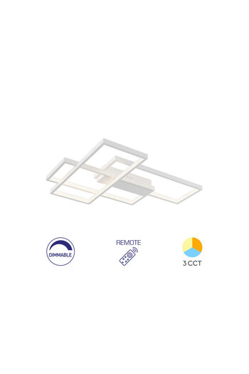 Braytron LED Ceiling Lamp 65W Nela-SS2-RND with Remote IP20 White