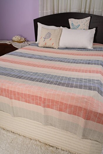 Defne&Apollon İpekçilik Natural Line – Handwoven 80% Cotton 20% Linen Double Pique - Mixed Color1