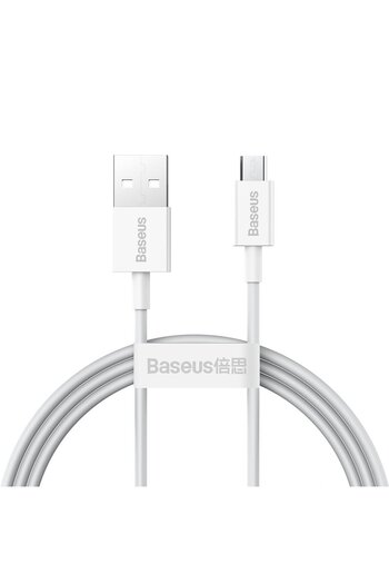 Baseus Superior kabel przewód USB microUSB do szybkiego ładowania 2A 1m biały