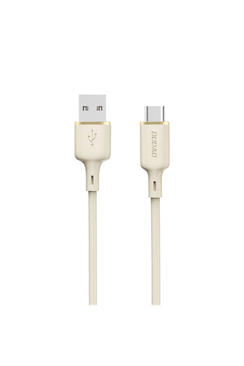 DUDAO Cablu ranforsat SR USB-A - USB-C 5A 1m bej