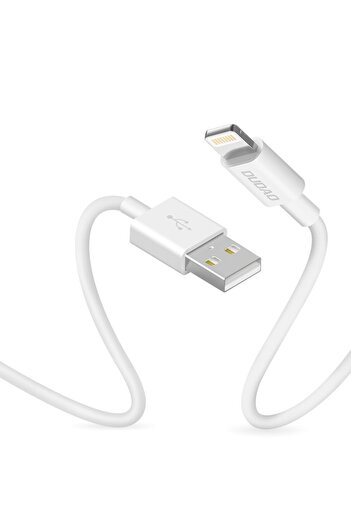 DUDAO Cablu iPhone USB - Lightning 3A 1m Alb