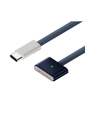 silabor Apple Dizüstü Bilgisayar için Uygun Type-c to Magsafe 3. Nesil Manyetik Hızlı Şarj Kablosu 140w