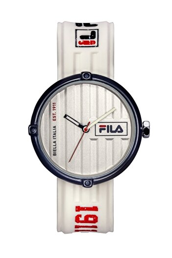 Fila Adult Unisex Analog Watch, White 38-338-104, 40 mm