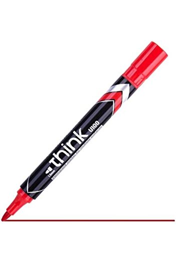 Deli Think 1.5 mm Permanent Marker, Red (1x12)