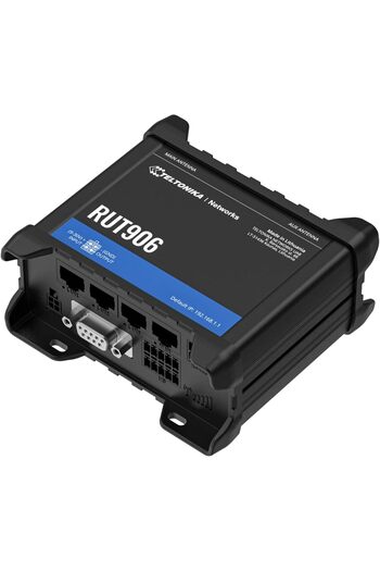 Teltonika Rut906 Industrial Router, 4g Cat 4, 3g, 2g Wi-fi, Dual Sim, 10/100 Ethernet, Gps,