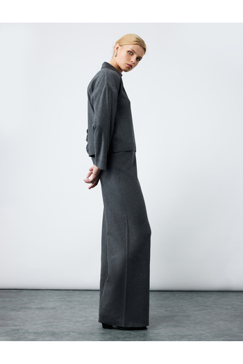 Koton Comfortable Fit Long Palazzo Pants with Elastic Waist