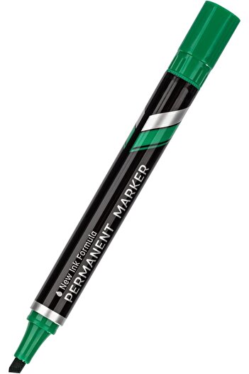 Deli Think 1.5-5 mm Chisel Tip Permanent Marker, Green