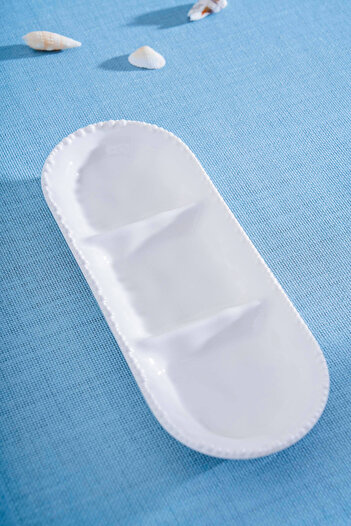 ACAR Milano 3 Compartment Boat Plate - 26 cm
