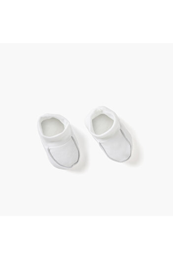 giggles Piping Detail Slip-On Booties