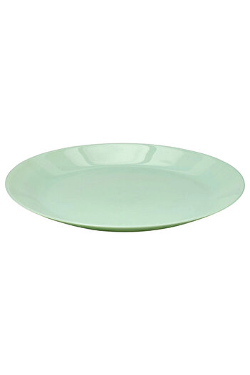 TAGESAN Oftast 6 Pieces 25 cm Light Green Plates, 6-Piece Dinner Plates, Toughened Tempered Glass