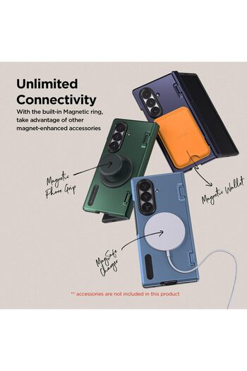 VRS Design جراب Terra Guard Modern Halo لهاتف Samsung Galaxy Z Fold 7 [متوافق مع MagSafe] - أزرق ثلجي