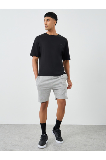 Styli Badge Detail Regular Fit Terry Shorts
