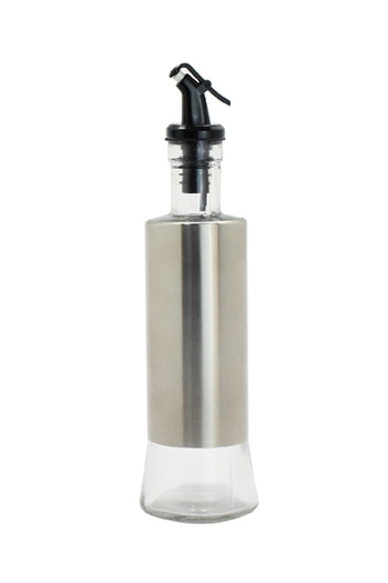 Cuisine Art By Styli Glass Oil Dispenser Bottle For Kitchen Clear, 500ml