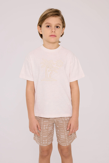 Nebbati Boy Ecru Tshirt
