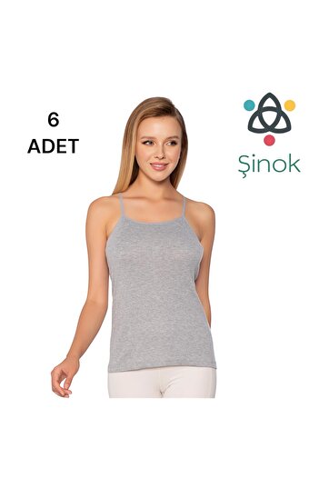 ŞİNOK Γυναικείο μπλουζάκι με λουράκια από κορδόνι, με ίσιο στρίφωμα, μεγάλο μέγεθος
