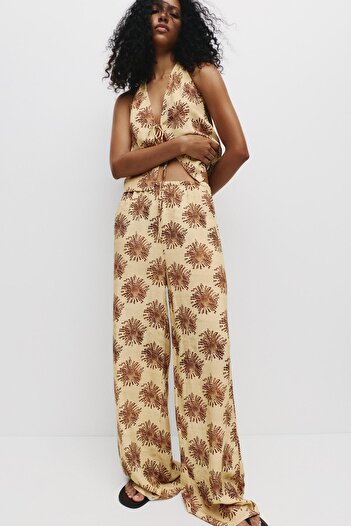 Pull & Bear Desenli bol pantolon