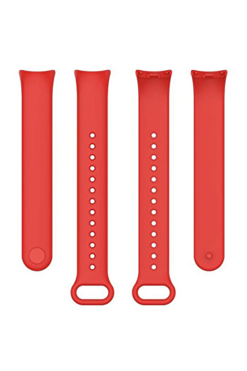 REDz Accessories Sport Strap for Xiaomi Mi Band 8 / Band 9, Adjustable with Button, Silicone, Red