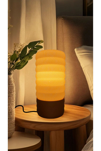 decory Agatha Cream Color Base Straw Color Body Design Lampshade, Pinterest Style Lampshade (Bioplastic) E27