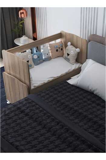 ardilla furniture Sallanır Çekmecesiz Anne Yanı Ahşap Bebek Beşiği Sonomo