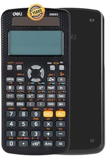 Deli ED991EX Scientific Calculator -552F-10+2 digits - BLACK - ideal for academic and professional s